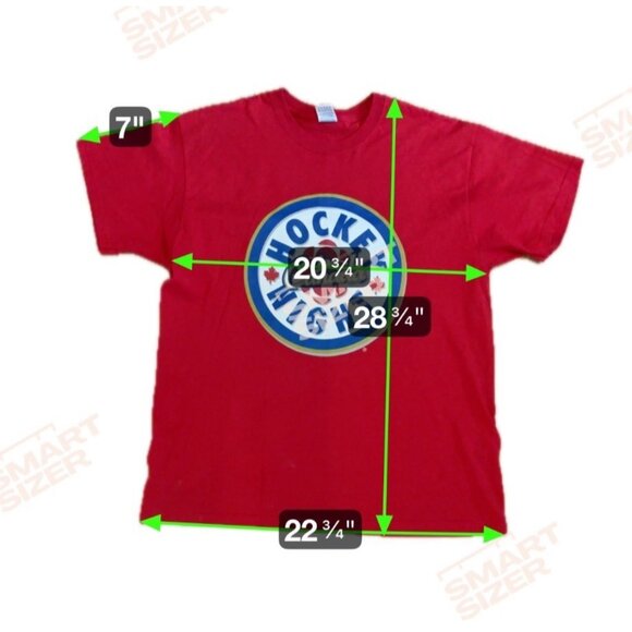 Hockey Night In Canada Red T-Shirt XL Fruit Of The Loom Cotton Mens Graphic Tee - Picture 8 of 8